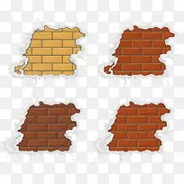 石墙砖灰泥.被雪包围的砖载体材料-空若网 石墙砖灰泥.被雪包围的砖载体材料-空若网