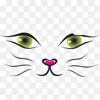 猫脸剪贴画-可爱猫脸-空若网 猫脸剪贴画-可爱猫脸-空若网