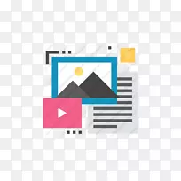 非结构化数据计算机图标.符号-空若网 非结构化数据计算机图标.符号-空若网