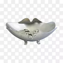 肥皂碟子和餐具碗银-银-空若网 肥皂碟子和餐具碗银-银-空若网