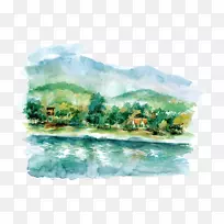 ɽˮ��ˮ�ʻ�-������