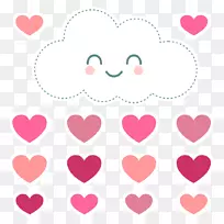 纸云雨爱心云-空若网 纸云雨爱心云-空若网