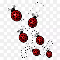 瓢虫画夹艺术-昆虫-空若网 瓢虫画夹艺术-昆虫-空若网