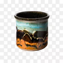 陶器陶瓷花盆工艺品杯-空若网 陶器陶瓷花盆工艺品杯-空若网