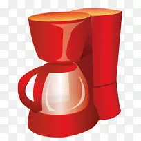 榨汁机量杯家用电器.红色杯子-空若网 榨汁机量杯家用电器.红色杯子-空若网