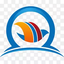 LOGO adobe插画-手绘蓝色圆圈标志设计-空若网 LOGO adobe插画-手绘蓝色圆圈标志设计-空若网