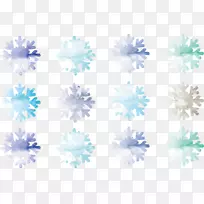 水彩画雪花画-空若网 水彩画雪花画-空若网