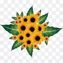 花束剪贴画-向日葵-空若网 花束剪贴画-向日葵-空若网