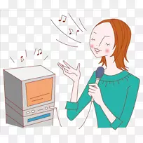 卡通女人唱歌-卡通女人唱歌-空若网 卡通女人唱歌-卡通女人唱歌-空若网