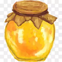 蜂巢蜜蜂水彩画-蜜蜂-空若网 蜂巢蜜蜂水彩画-蜜蜂-空若网