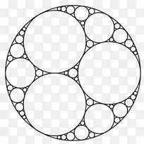 阿波罗垫片分形数学切圆-数学-空若网 阿波罗垫片分形数学切圆-数学-空若网