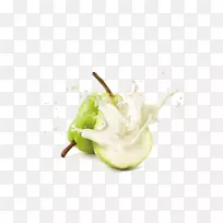 果汁,牛奶,水果,梨和牛奶-空若网 果汁,牛奶,水果,梨和牛奶-空若网