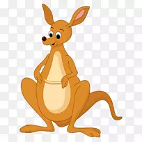 袋鼠画卡通剪贴画.澳大利亚袋鼠-空若网 袋鼠画卡通剪贴画.澳大利亚袋鼠-空若网