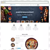 餐饮网站设计外卖餐厅-WordPress-空若网 餐饮网站设计外卖餐厅-WordPress-空若网