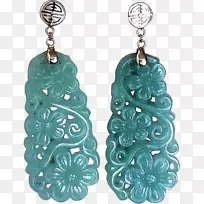 绿松石耳环体珠宝玉器珠宝-空若网 绿松石耳环体珠宝玉器珠宝-空若网