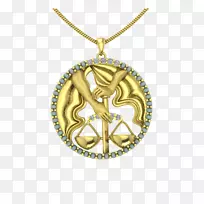 黄道十二宫星座天秤座吊坠金-天秤座-空若网 黄道十二宫星座天秤座吊坠金-天秤座-空若网