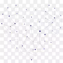 线对称点角图案黑色心形网格透视-空若网 线对称点角图案黑色心形网格透视-空若网