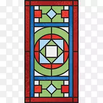 彩色玻璃艺术对称线图案线-空若网 彩色玻璃艺术对称线图案线-空若网