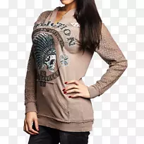 长袖t恤肩米色T恤-空若网 长袖t恤肩米色T恤-空若网