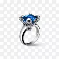 蓝宝石戒指体珠宝模型-蓝宝石-空若网 蓝宝石戒指体珠宝模型-蓝宝石-空若网
