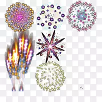 图形设计.彩色烟花-空若网 图形设计.彩色烟花-空若网