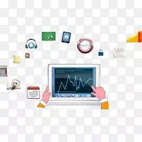 电脑下载adobe插画-电子产品及心率-空若网 电脑下载adobe插画-电子产品及心率-空若网