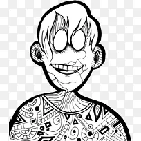 画线艺术鼻子剪贴画-空若网 画线艺术鼻子剪贴画-空若网