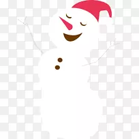 圣诞老人雪人鼻子夹艺术-白色雪人-空若网 圣诞老人雪人鼻子夹艺术-白色雪人-空若网