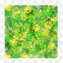 四叶草-三叶草鬼背景材料-空若网 四叶草-三叶草鬼背景材料-空若网