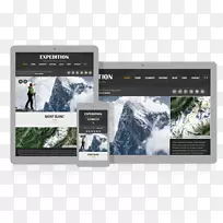 多媒体响应网页设计山地指南设计-空若网 多媒体响应网页设计山地指南设计-空若网