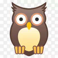 猫头鹰表情符号-空若网 猫头鹰表情符号-空若网