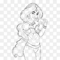 茉莉花公主线艺术阿拉丁精灵画-茉莉花公主-空若网 茉莉花公主线艺术阿拉丁精灵画-茉莉花公主-空若网