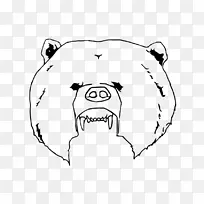 胡须熊鼻子犬科线艺术熊-空若网 胡须熊鼻子犬科线艺术熊-空若网