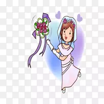 卡通插画-卡通新娘-空若网 卡通插画-卡通新娘-空若网