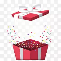 圣诞礼物-红色节日礼品盒-空若网 圣诞礼物-红色节日礼品盒-空若网