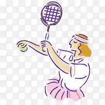 网球插画.网球插画-空若网 网球插画.网球插画-空若网