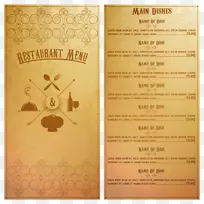 咖啡咖啡厅早餐菜单欧洲美食-老式菜单-空若网 咖啡咖啡厅早餐菜单欧洲美食-老式菜单-空若网