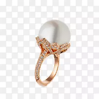 珠宝首饰珍珠金钻石戒指-空若网 珠宝首饰珍珠金钻石戒指-空若网
