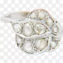 钻石首饰塔希提珍珠宝石戒指-空若网 钻石首饰塔希提珍珠宝石戒指-空若网