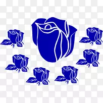 蓝色玫瑰花剪贴画-蓝色花朵-空若网 蓝色玫瑰花剪贴画-蓝色花朵-空若网