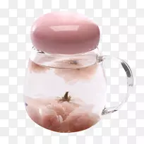 茶汁杯玻璃-新鲜粉红玻璃壶-空若网 茶汁杯玻璃-新鲜粉红玻璃壶-空若网