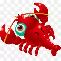 龙虾卡通棕榈龙虾,食物,晚餐,对虾-空若网 龙虾卡通棕榈龙虾,食物,晚餐,对虾-空若网