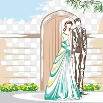 卡通摄影婚礼插画-卡通情侣婚礼-空若网 卡通摄影婚礼插画-卡通情侣婚礼-空若网