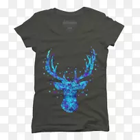 长袖t恤继续游泳,多愁善感的长袖t恤鹿水彩画-空若网 长袖t恤继续游泳,多愁善感的长袖t恤鹿水彩画-空若网