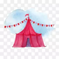 马戏团Medrano马戏团水彩画-马戏团-空若网 马戏团Medrano马戏团水彩画-马戏团-空若网