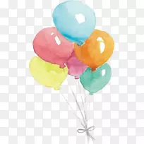 水彩画.水彩气球-空若网 水彩画.水彩气球-空若网