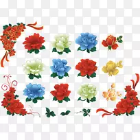 牡丹花色设计-空若网 牡丹花色设计-空若网