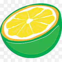 柠檬酸橙葡萄柚画.卡通柠檬-空若网 柠檬酸橙葡萄柚画.卡通柠檬-空若网