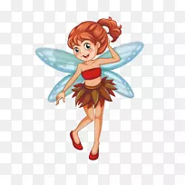 卡通海报插图-图蓝色翅膀精灵时尚-空若网 卡通海报插图-图蓝色翅膀精灵时尚-空若网