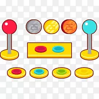 街机游戏-按钮剪贴画-弧形按钮图-空若网 街机游戏-按钮剪贴画-弧形按钮图-空若网